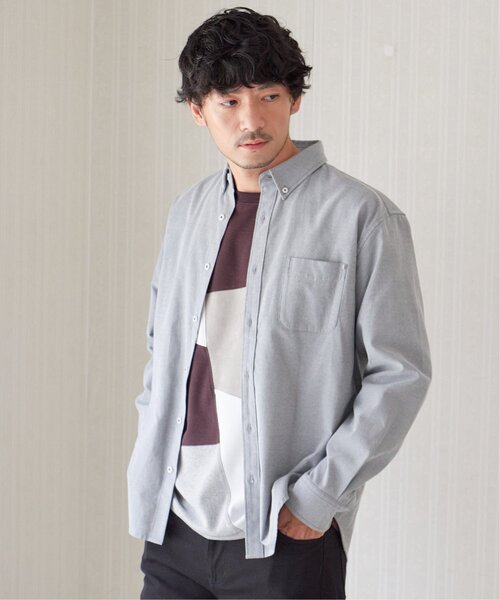 ikka（イッカ）の「【吸水速乾】イージーケアオックスボタンダウンシャツ（シャツ/ブラウス・メンズ・ホワイト/チャコールグレー/グリーン/ネイビー/ベージュ/ブラウン・S/M/L/XL）」の12枚目の写真