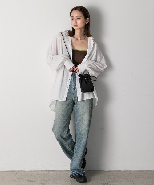 ad thie(アドティエ)の「ドロストデザイン コンパクト ショルダーバッグ(ショルダーバッグ・レディース・カーキ/ブラック/オフホワイト・FREE)」の12枚目の写真