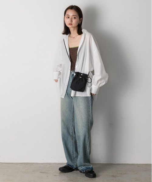 ad thie(アドティエ)の「ドロストデザイン コンパクト ショルダーバッグ(ショルダーバッグ・レディース・カーキ/ブラック/オフホワイト・FREE)」の15枚目の写真