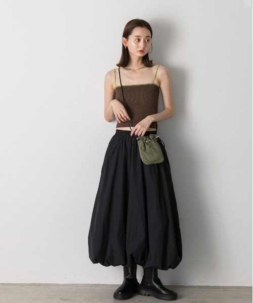 ad thie(アドティエ)の「ドロストデザイン コンパクト ショルダーバッグ(ショルダーバッグ・レディース・カーキ/ブラック/オフホワイト・FREE)」の18枚目の写真