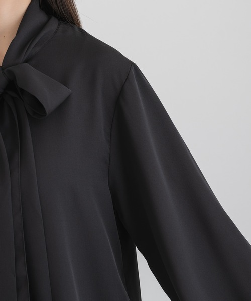 KATHARINE ROSS(キャサリンロス)の「【KATHARINE ROSS】ボウタイブラウス(シャツ/ブラウス・レディース・ブラック/ライトグレー・MEDIUM)」の17枚目の写真