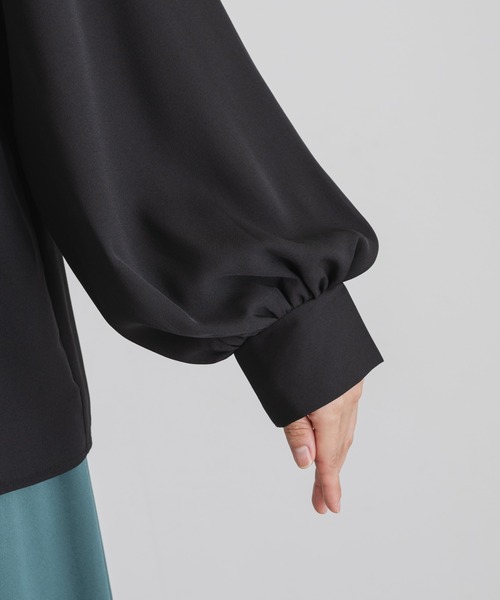 KATHARINE ROSS(キャサリンロス)の「【KATHARINE ROSS】ボウタイブラウス(シャツ/ブラウス・レディース・ブラック/ライトグレー・MEDIUM)」の18枚目の写真