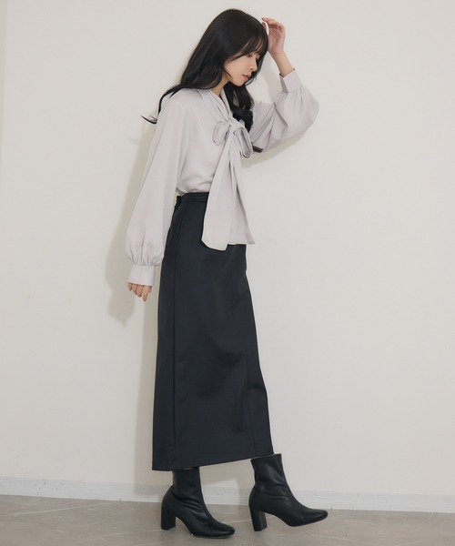 KATHARINE ROSS(キャサリンロス)の「【KATHARINE ROSS】ボウタイブラウス(シャツ/ブラウス・レディース・ブラック/ライトグレー・MEDIUM)」の21枚目の写真