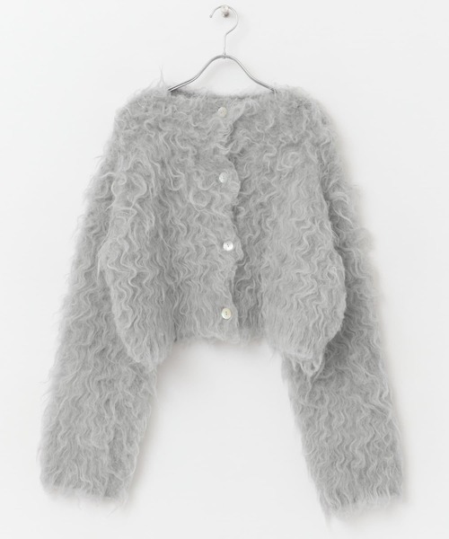F by ROSSO　シープドッグシャギー2WAYニット F by ROSSO カーディガン ROSSO シープドッグシャギー2WAYニット