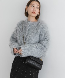 F by ROSSO | F by ROSSO　シープドッグシャギー2WAYニット(カーディガン/ボレロ)