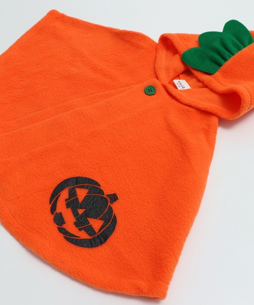 chil2（チルツー）の「ハロウィン 仮装衣装 マント（ポンチョ・キッズ・オレンジ・80-95cm/100-110cm）」の8枚目の写真