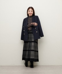 BIGチェックプリーツスカート