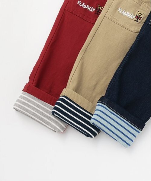 kladskap（クレードスコープ）の「電車裾折り返しロング丈ストレートパンツ（その他パンツ・キッズ・ベージュ/ネイビー/レッド・90cm/100cm/110cm/120cm/130cm/80ｃｍ）」の12枚目の写真