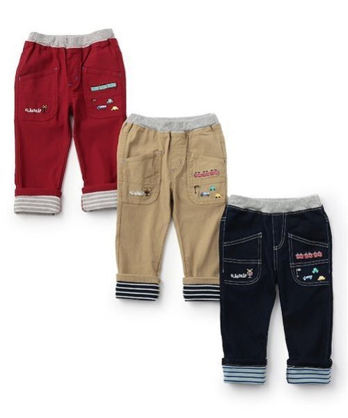 kladskap（クレードスコープ）の「電車裾折り返しロング丈ストレートパンツ（その他パンツ・キッズ・ベージュ/ネイビー/レッド・90cm/100cm/110cm/120cm/130cm/80ｃｍ）」の13枚目の写真