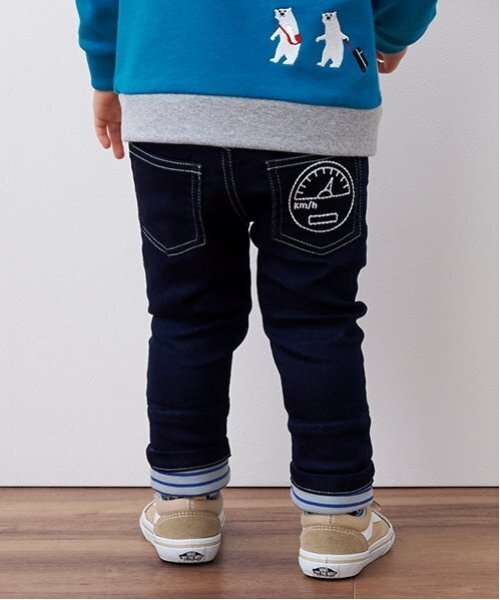 kladskap（クレードスコープ）の「電車裾折り返しロング丈ストレートパンツ（その他パンツ・キッズ・ベージュ/ネイビー/レッド・90cm/100cm/110cm/120cm/130cm/80ｃｍ）」の18枚目の写真