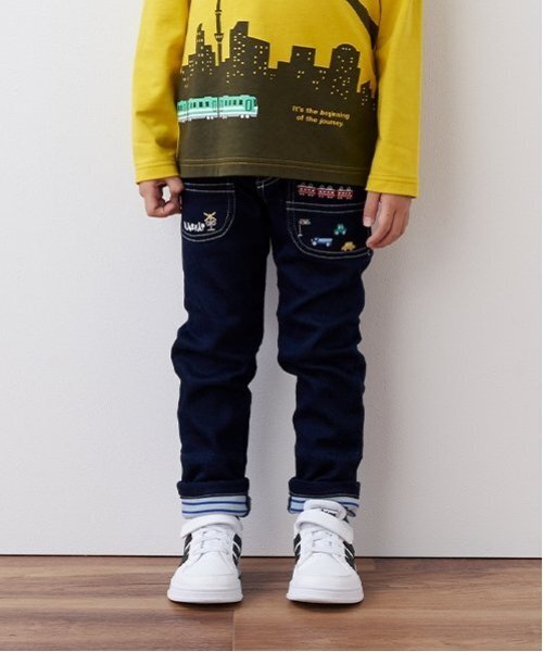 kladskap（クレードスコープ）の「電車裾折り返しロング丈ストレートパンツ（その他パンツ・キッズ・ベージュ/ネイビー/レッド・90cm/100cm/110cm/120cm/130cm/80ｃｍ）」の19枚目の写真