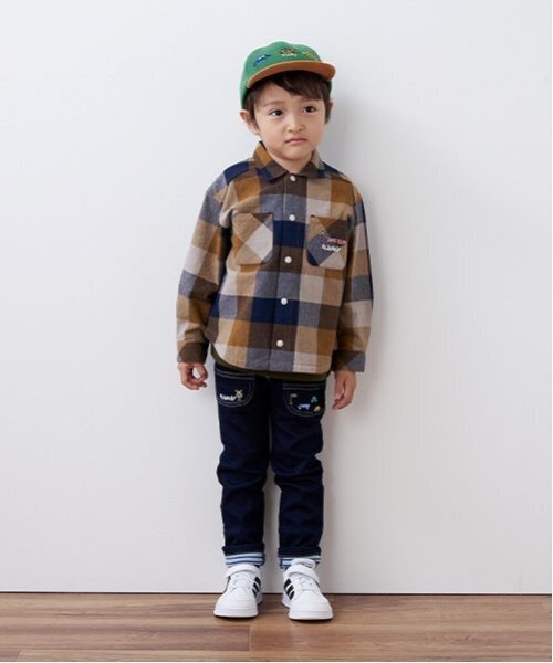 kladskap（クレードスコープ）の「電車裾折り返しロング丈ストレートパンツ（その他パンツ・キッズ・ベージュ/ネイビー/レッド・90cm/100cm/110cm/120cm/130cm/80ｃｍ）」の21枚目の写真