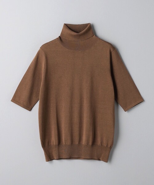 UNITED ARROWS（ユナイテッドアローズ）の「C/SI 18G タートルニット 5SL（ニット/セーター・レディース・ライトグレー/ブラウン/ネイビー・FREE）」の15枚目の写真