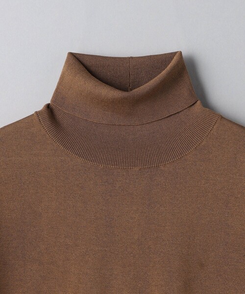 UNITED ARROWS（ユナイテッドアローズ）の「C/SI 18G タートルニット 5SL（ニット/セーター・レディース・ライトグレー/ブラウン/ネイビー・FREE）」の17枚目の写真