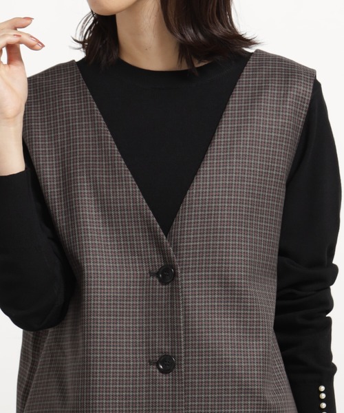 FOUND GOOD(ファウンドグッド)の「コンフォートパールニットPO(ニット/セーター・レディース・ブラック/ホワイト系5/ブルー系2/レッド系8・L/M/S)」の9枚目の写真