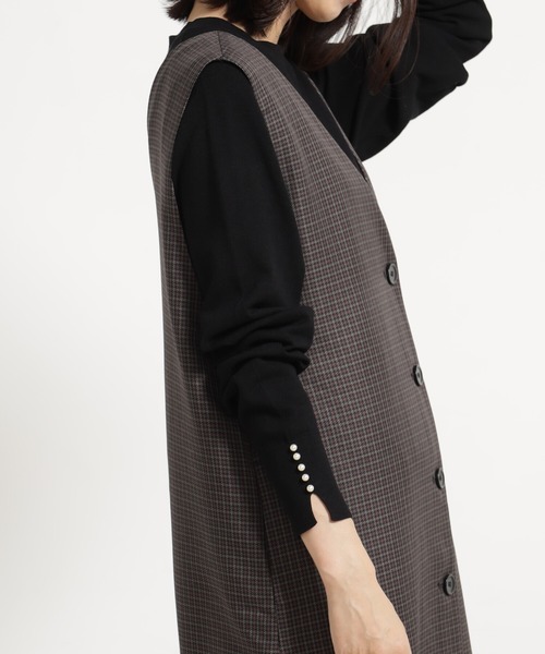 FOUND GOOD(ファウンドグッド)の「コンフォートパールニットPO(ニット/セーター・レディース・ブラック/ホワイト系5/ブルー系2/レッド系8・L/M/S)」の10枚目の写真