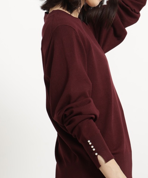 FOUND GOOD(ファウンドグッド)の「コンフォートパールニットPO(ニット/セーター・レディース・ブラック/ホワイト系5/ブルー系2/レッド系8・L/M/S)」の19枚目の写真