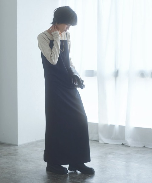 RASW（ラス）の「[RASW]機能付きテレコUネックカットソー（Tシャツ/カットソー・レディース・ブラック/オフホワイト/チャコール/オートミール・M/L）」の18枚目の写真