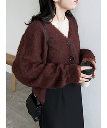 reca | ラクーン風ニットカーディガン(カーディガン/ボレロ)