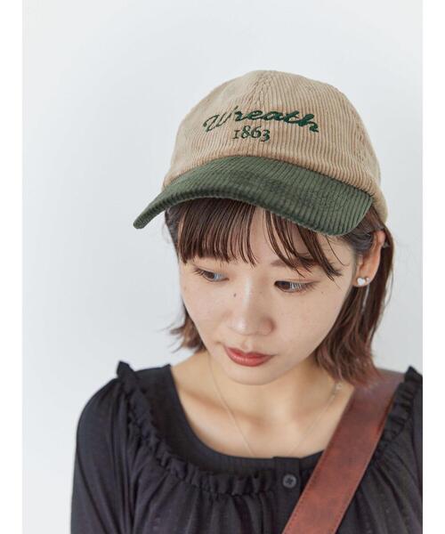 ehka sopo（エヘカソポ）の「配色コーデュロイキャップ（ハット・レディース・グレー/キナリ/ベージュ・F）」の3枚目の写真