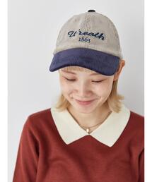 ehka sopo | 配色コーデュロイキャップ(ハット)