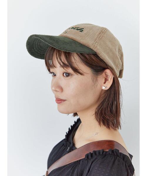 ehka sopo（エヘカソポ）の「配色コーデュロイキャップ（ハット・レディース・グレー/キナリ/ベージュ・F）」の20枚目の写真
