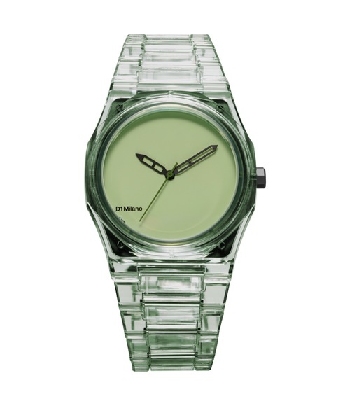D1 MILANO（ディーワンミラノ）の「「D1 MILANO/ディーワン ミラノ」NYLON ナイロン クリアウォッチ　ユニセックス（アナログ腕時計・メンズ・ホワイト/クリアブラック・39mm）」の18枚目の写真