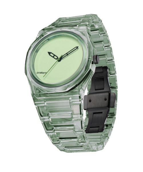 D1 MILANO（ディーワンミラノ）の「「D1 MILANO/ディーワン ミラノ」NYLON ナイロン クリアウォッチ　ユニセックス（アナログ腕時計・メンズ・ホワイト/クリアブラック・39mm）」の19枚目の写真