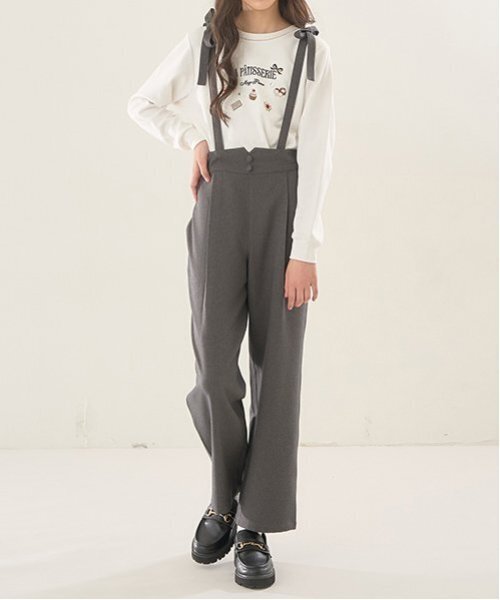 【セール】リボンつりつきロングパンツ（その他パンツ）｜mezzo piano Junior（メゾピアノジュニア）