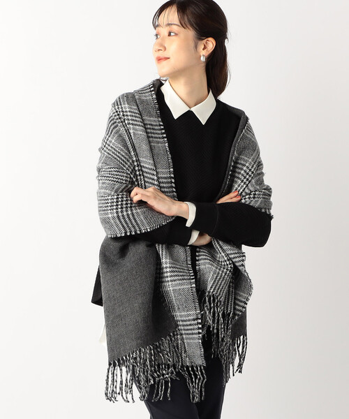 COMME CA ISM（コムサイズム）の「【 リバーシブル 】大判ストール