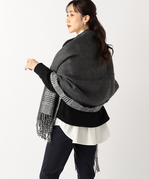 COMME CA ISM（コムサイズム）の「【 リバーシブル 】大判ストール