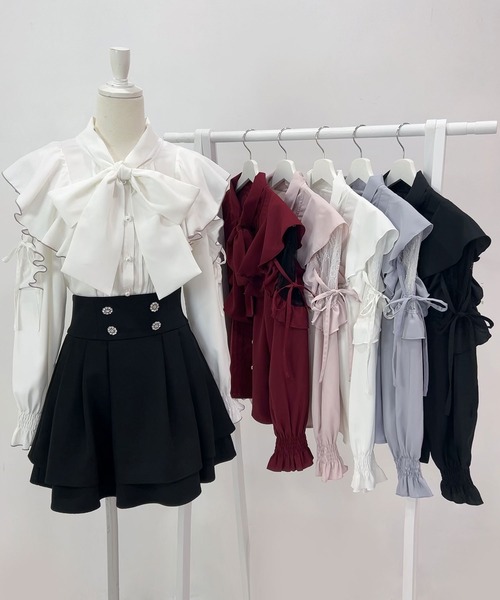 ショルダーレースフリルリボンブラウス（シャツ/ブラウス）｜DearMyLoveWhip（ディアマイラブホイップ）