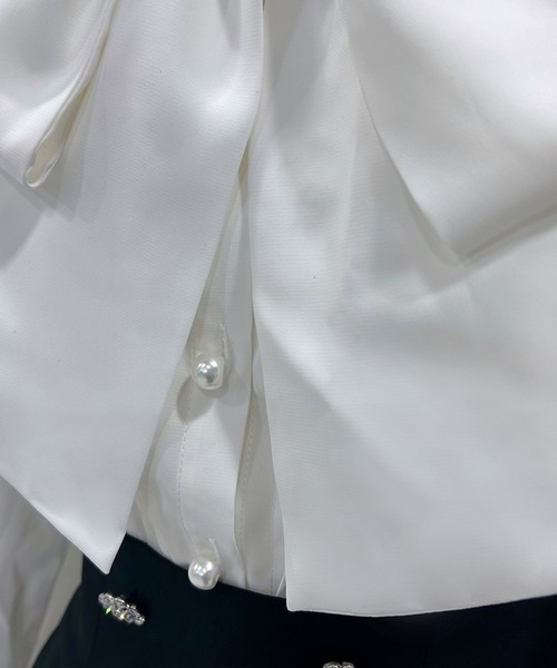 ショルダーレースフリルリボンブラウス（シャツ/ブラウス）｜DearMyLoveWhip（ディアマイラブホイップ）