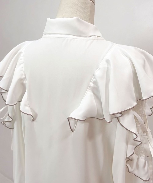 ショルダーレースフリルリボンブラウス（シャツ/ブラウス）｜DearMyLoveWhip（ディアマイラブホイップ）