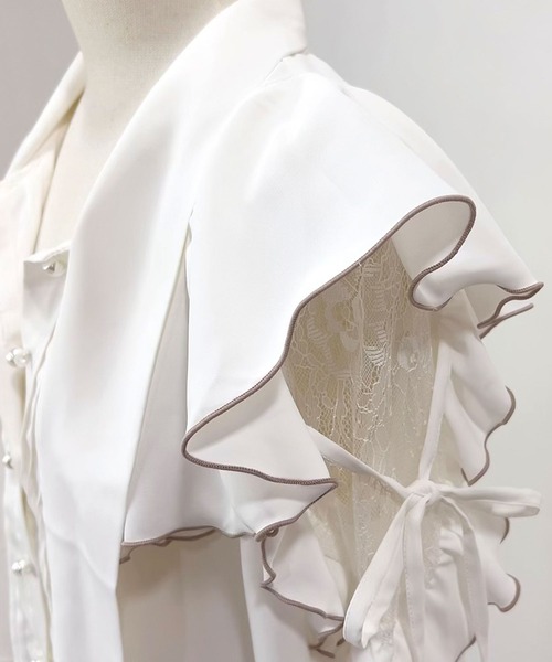 ショルダーレースフリルリボンブラウス（シャツ/ブラウス）｜DearMyLoveWhip（ディアマイラブホイップ）