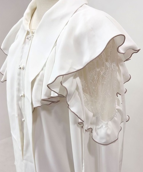 ショルダーレースフリルリボンブラウス（シャツ/ブラウス）｜DearMyLoveWhip（ディアマイラブホイップ）