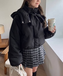 one after another NICE CLAUP | 【premium order】リボンフェイクダウンジャケット(ダウンジャケット/コート)