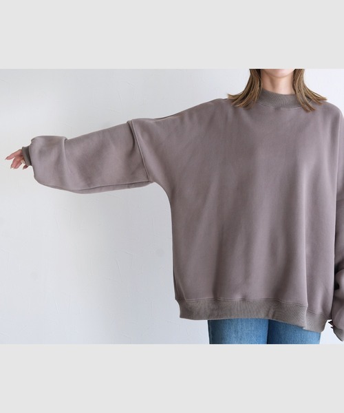 reca(レカ)の「オーバーサイズ裏起毛スウェット(スウェット・レディース・チャコール/キナリ/グレイッシュベージュ/ラベンダー・FREE)」の18枚目の写真
