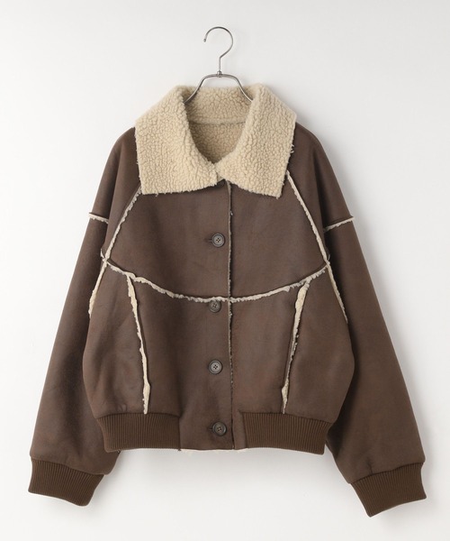 セール】ムートンボアブルゾン 133584（ブルゾン）｜LOWRYS FARM