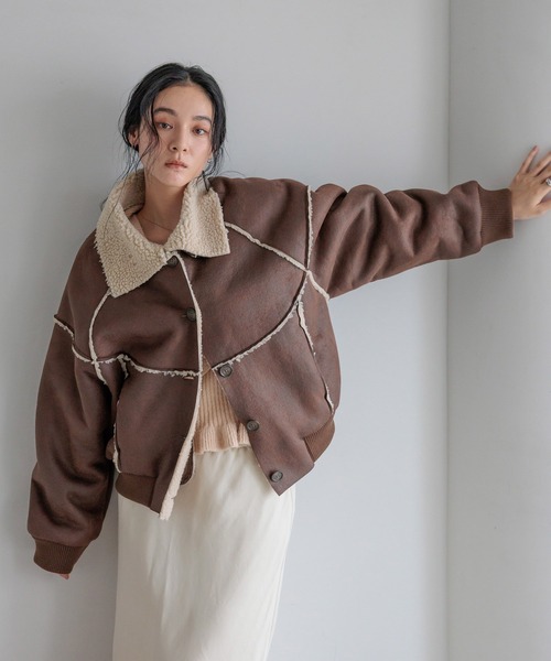 0384 0377 セット セール】ムートンボアブルゾン 133584（ブルゾン）｜LOWRYS FARM