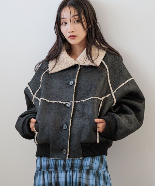 セール】ムートンボアブルゾン 133584(ブルゾン)|LOWRYS FARM セール】ムートンボアブルゾン 133584(ブルゾン)|LOWRYS FARM