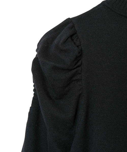 VIS（ビス）の「ボリュームスリーブニットロングワンピース（ワンピース・レディース・ブラウン/ブラック・FREE）」の7枚目の写真