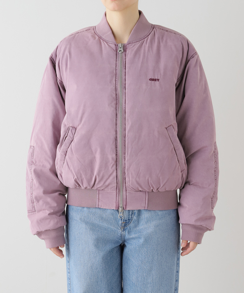 OBEY(オベイ)の「【OBEY / オベイ】 FLIGHT BOMBER 121800582:中綿ブルゾン(ブルゾン・レディース・その他・SMALL/MEDIUM)」の4枚目の写真