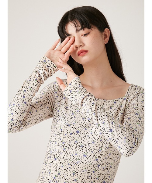 最終値下げ♡新品タグ付き　LILY BROWN スクエアネックベロアワンピース LILY BROWN（リリーブラウン）の「【WEB限定00サイズ】スクエア