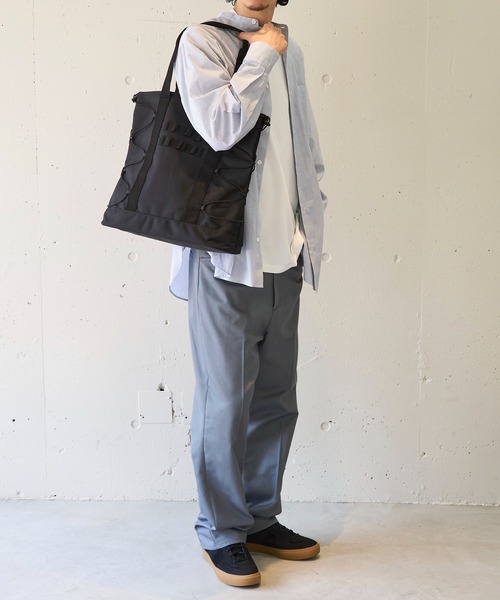 MAISON CLUB(メゾンクラブ)の「【MAISON CLUB】ドローコード付きトートバック A4サイズ / M-65 MA-1 A4収納可能 大容量 マザーズバッグ(トートバッグ・メンズ・ブラック/グレー/カーキ・FREE)」の15枚目の写真