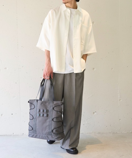 MAISON CLUB(メゾンクラブ)の「【MAISON CLUB】ドローコード付きトートバック A4サイズ / M-65 MA-1 A4収納可能 大容量 マザーズバッグ(トートバッグ・メンズ・ブラック/グレー/カーキ・FREE)」の20枚目の写真