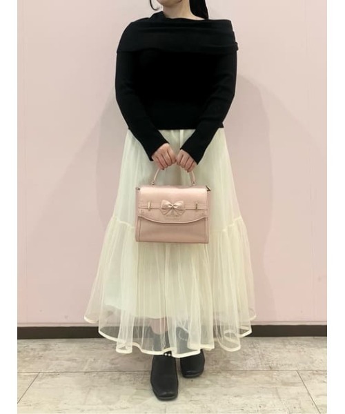 SAMANTHAVEGA(サマンサベガ)の「アクセントリボンラメショルダーバッグ(ショルダーバッグ・レディース・ピンク/ライトブルー/シルバー・FREE)」の7枚目の写真