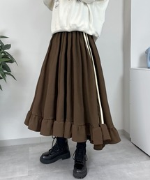 sevens | 【sevens】SK 裾フリルジャージロングスカート(スカート)