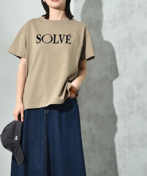 INTERPLANET(インタープラネット)の「フロッキーロゴベーシックTシャツ(Tシャツ/カットソー・レディース・モカ/チャコールグレー/オフホワイト・FREE)」の3枚目の写真