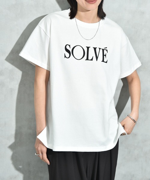 INTERPLANET(インタープラネット)の「フロッキーロゴベーシックTシャツ(Tシャツ/カットソー・レディース・モカ/チャコールグレー/オフホワイト・FREE)」の8枚目の写真